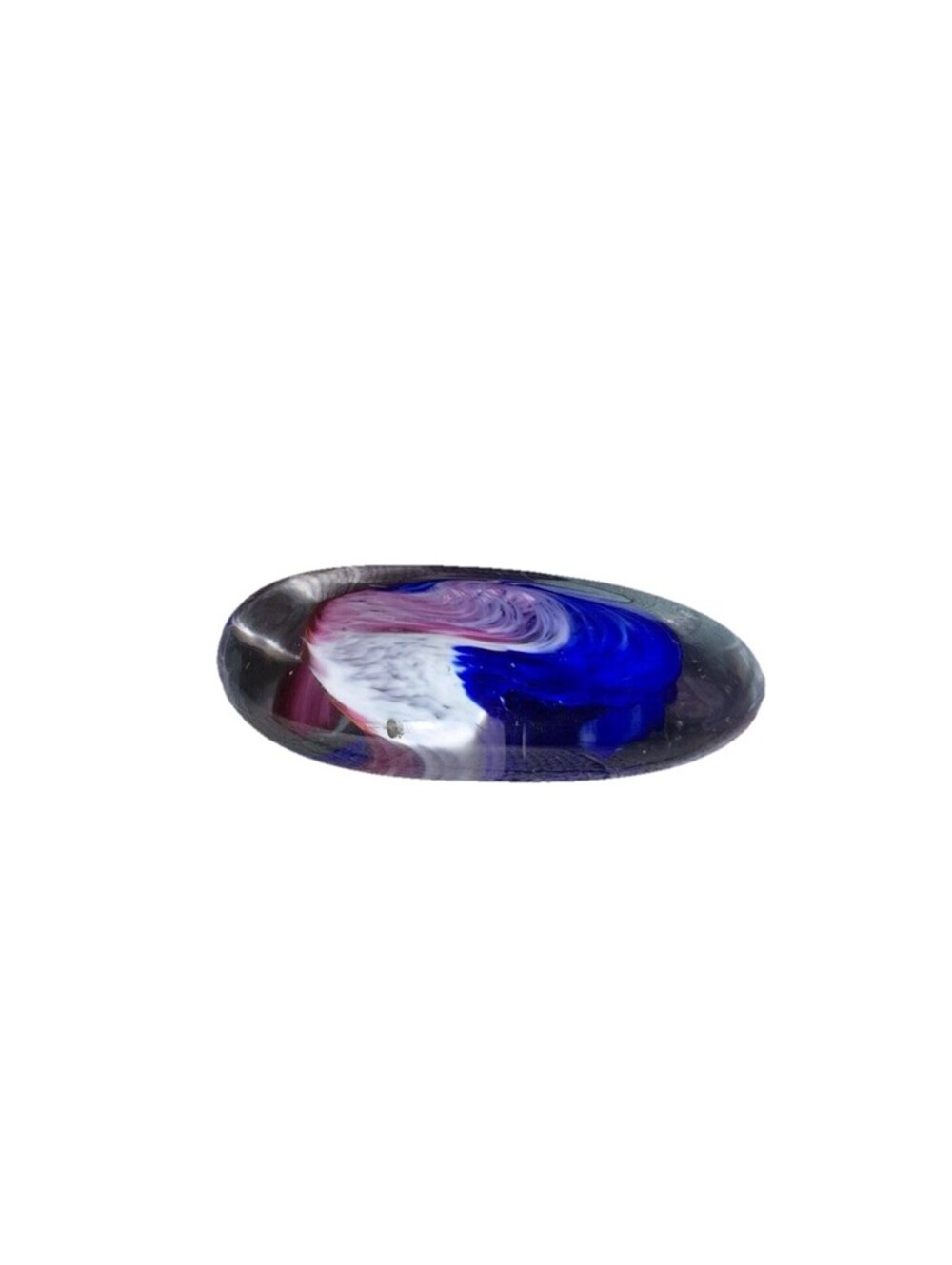 Robert Eickholt / Murano Like Art Glass Pocket Stone - Possible Signature